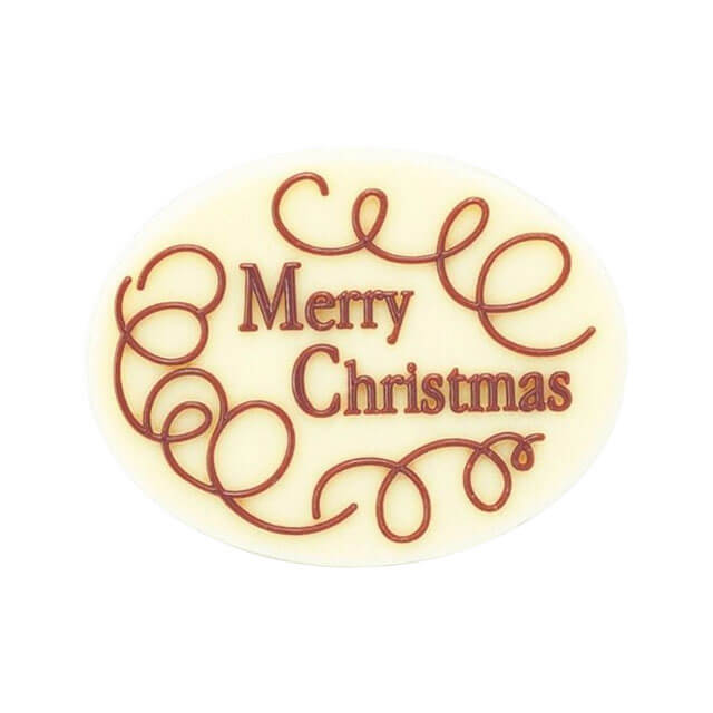 【BLACK FRIDAYポイント5倍】オーバルコイル（W-361） 1個｜クリスマス チョコプレート チョコレートプレート