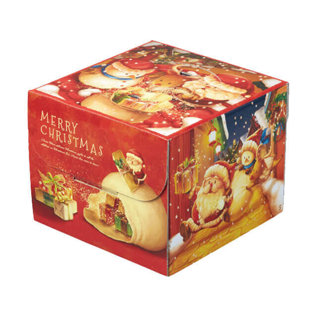 和気 お届けサンタ(150)7号 1枚|クリスマス 7寸 21cm ケーキ箱 ケーキボックス デコ箱