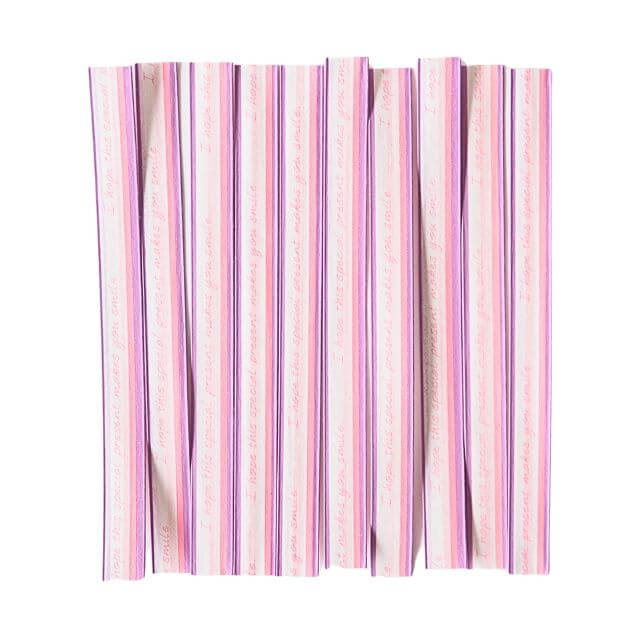 東京リボン スティックストライプ モーブピンク 10本｜季節商品 バレンタイン ラッピング プレゼント