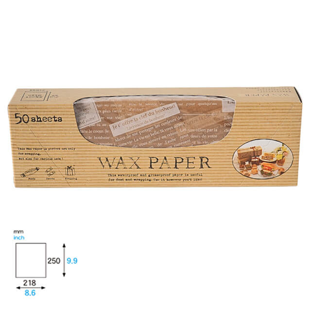 天満紙器 WP3500 ワックスペーパー クラフトフレンチ 50枚入