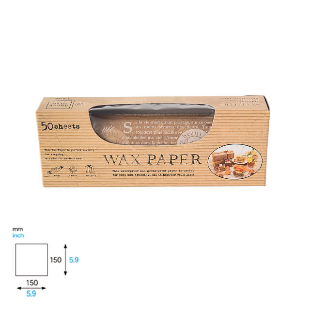 天満紙器 WP1500 ワックスペーパー クラフトフレンチ 50枚入