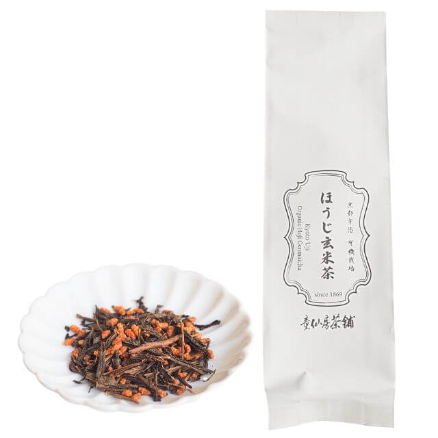 乐天商城 - 童仙房茶舗 京都宇治 有機栽培 ほうじ玄米茶 100g｜季節商品