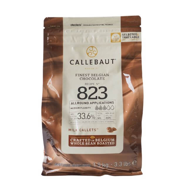 【マラソン限定ポイント5倍】取寄 夏季冷蔵 カレボー ミルクチョコレート #823 1.5kg｜業務用 チョコレ..