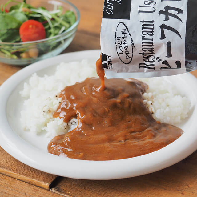 【マラソン限定ポイント5倍】ニチレイ ビーフカレー（辛口） 200g×5袋 profoods-10014304 プロフーズ サンプル画像2