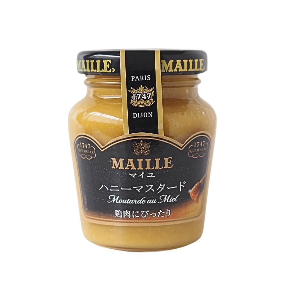 マイルドな辛みと、はちみつの甘さのバランスがとれた絶妙な味わいです。なめらかな舌ざわりの食べやすさが特徴で、鶏肉だけではなく、サラダやパーティーメニュー等の幅広い料理にお使いいただけます。料理のアクセントに活躍します。 ■品名:ハニーマスタード ■原材料名:砂糖、醸造酢、からし、はちみつ、食塩、香辛料/カラメル色素、酸味料、酸化防止剤（亜硫酸塩） ■内容量:120g ■賞味期限:商品パッケージに記載 ■保存方法:直射日光、高温多湿を避けて保存してください。 ※開栓後要冷蔵 ■原産国名:フランス ■輸入者:エスビー食品株式会社（東京都中央区日本橋兜町18-6） ■栄養成分表示（10g当たり）推定値 エネルギー：22kcal　たんぱく質：0.5g　脂質：0.4g　炭水化物：4.0g　食塩相当量：0.3g ■配送形態:常温 ※常温便・冷蔵便・冷凍便、複数ご注文の場合、品質上問題のないものは、冷蔵便、冷凍便の商品を優先に同一梱包にさせて頂きます。 ■使用上の注意 ※水分が分離することがありますが、品質に問題ありません。 ■その他の情報 ※在庫切れの場合は、お届けまでにお時間をいただくことがあります。 ※商品パッケージや仕様は予告なく変更になる場合がございます。食品表示情報につきましては、お手元に届きました商品の食品表示を必ずご確認いただきますようお願いします。