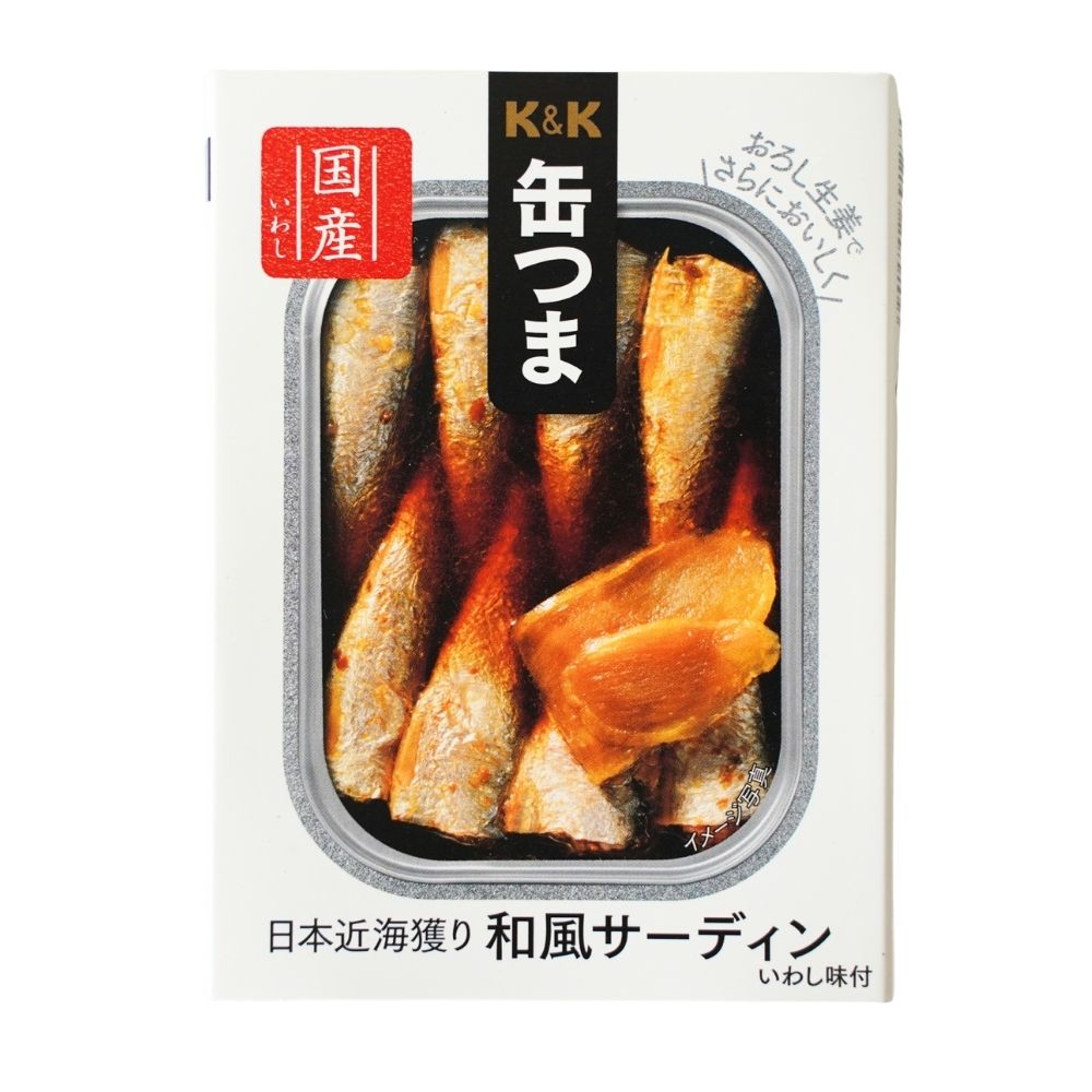 【マラソン限定ポイント5倍】K＆K 缶つま 日本近海獲り 和風サーディン 105g