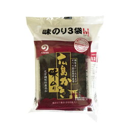 【マラソン限定！ポイント5倍】丸徳海苔 広島かき味のり 8切8枚×3袋