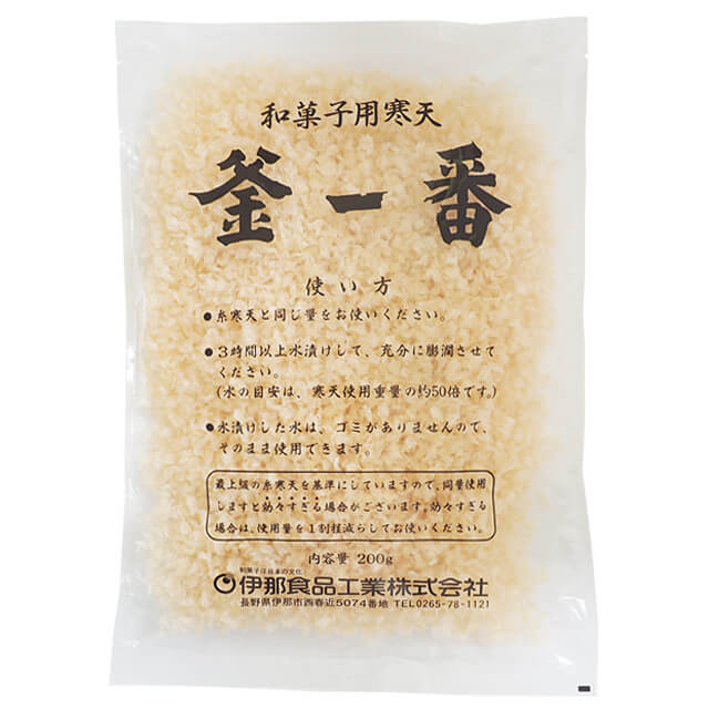 伊那食品 和菓子用寒天 釜一番 200g