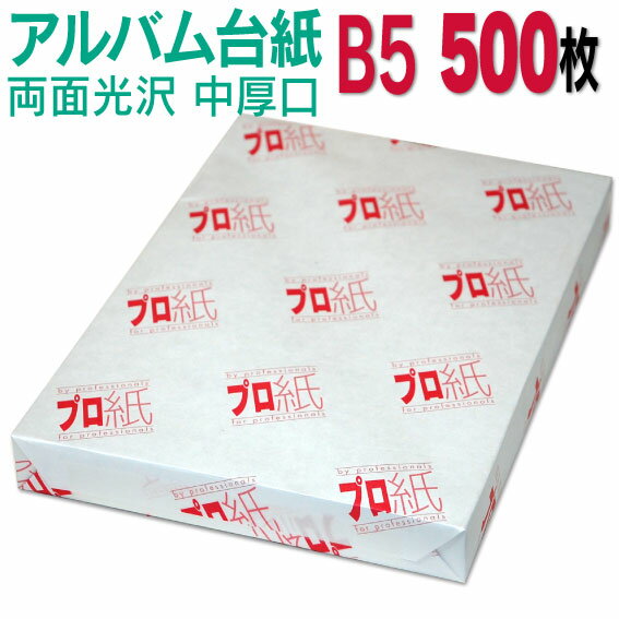 【両面光沢】アルバム 台紙 B5 中厚口 500枚 26穴あき 送料無料 フォトペーパー プリンター 印刷用紙　スマホ 光沢紙 厚手 きれい 手作り デジタル カメラ 増やせる