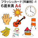 フラッシュカード【年齢別】-1 6歳未満 ■A4サイズ■ 英語カード.com 送料無料 英単語 1歳 2歳 3歳 4歳 5歳 6歳 教材 学習 子供 子ども こども 小学校 幼稚園 チャンツ式 幼児 小学生 単語カードえいご 絵本 1年 2年 3年 4年 5年 6年