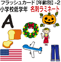 フラッシュカード【年齢別】-2 小学校低学年 ■名刺サイズ ラミネート■ 英語カード.com 送料無料 英単語 1歳 2歳 3歳 4歳 5歳 6歳 教材 学習 ...