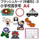フラッシュカード【年齢別】-3 小学校高学年 ■A4サイズ■ 英語カード.com 送料無料 英単語 1歳 2歳 3歳 4歳 5歳 6歳 教材 学習 子供 子ども...