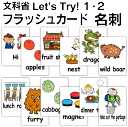Let's Try! 1・2 (文科省)用 フラッシュカード 英語 カード.com ■名刺サイズ■ 送料無料 英単語 1歳 2歳 3歳 4歳 5歳 6歳 教材 学習 子供 子ども こども 小学校 幼稚園 チャンツ式 幼児 小学生 単語カードえいご 絵本 1年 2年 3年 4年 5年 6年