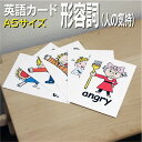 フラッシュカード【形容詞(人の気持)】■A5 ラミネート加工■ 英語カード.com 送料無料 英単語 1歳 2歳 3歳 4歳 5歳 6歳 教材 学習 子供 子ど...