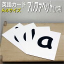 フラッシュカード【アルファベット 小文字】■A4サイズ■ 英語カード.com 送料無料 英単語 1歳 2歳 3歳 4歳 5歳 6歳 教材 学習 子供 子ども こ...