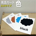 フラッシュカード【色】■A4サイズ■ 英語カード.com 送料無料 英単語 1歳 2歳 3歳 4歳 5歳 6歳 教材 学習 子供 子ども こども 小学校 幼稚園...