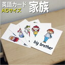 フラッシュカード【家族】■A5 ラミネート加工■ 英語カード.com 送料無料 英単語 1歳 2歳 3歳 4歳 5歳 6歳 教材 学習 子供 子ども こども 小...
