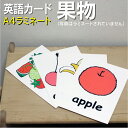 フラッシュカード【果物】■A4 ラミネート加工■ 英語カード.com 送料無料 英単語 1歳 2歳 3歳 4歳 5歳 6歳 教材 学習 子供 子ども こども 小...