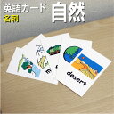 フラッシュカード【自然】■名刺 ラミネート加工■ 英語カード.com 送料無料 英単語 1歳 2歳 3歳 4歳 5歳 6歳 教材 学習 子供 子ども こども 小...