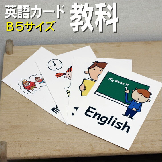 フラッシュカード【教科】■B5サイズ■ 英語カード.com 送料無料 英単語 1歳 2歳 3歳 4歳 5歳 6歳 教材 学習 子供 子ども こども 小学校 幼稚園 中学校 チャンツ 星みつる式 幼児 小学生 単語カードえいご 絵本 1年 2年 3年 4年 5年 6年