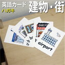 フラッシュカード【建物・街】■ハガキ ラミネート加工■ 英語カード.com 送料無料 英単語 1歳 2歳 3歳 4歳 5歳 6歳 教材 学習 子供 子ども こど...