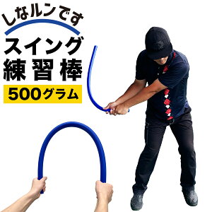 青いしなルンです［しなるスイング練習棒90cm・500g・青］（発送方法A）郵便クリックポスト［送料無料］【ゴルフ スイング練習器具】【しなるんです】【タメとしなりをカラダが記憶して自然に上達！】【スイング 矯正】ryg