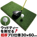 【ウッドッティーを刺せるプロ仕様】TEEUP PRO RANGE MAT 30cm×60cm ティーアッププロレンジマット［ゴムティー3個（L&LL&LLL）＆お試しウッドッティー3個付き］［業務用ゴルフマット］【高重量1.44kg・35mm超厚ボリューム芝搭載 ゴルフ 練習 人工芝 ショット】ryg その1