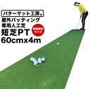 【屋外】限定サイズ! 60cm×4m パット専用人工芝 ［短芝PT］屋外用パターマット【ベランダや通路で手軽に】【順目やや高速＆逆目標準】