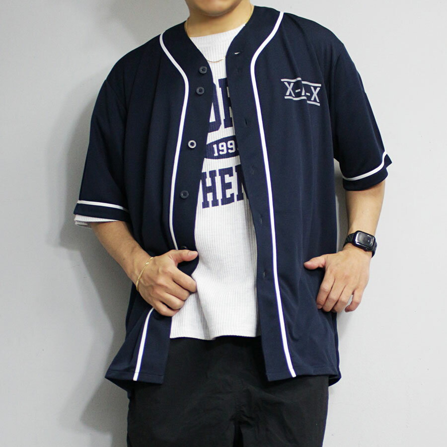 楽天市場】野球 ユニフォーム ストライプ（カラーネイビー）（トップス