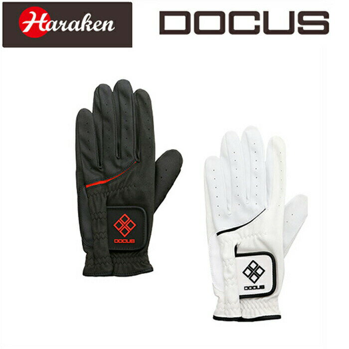 ドゥーカス DOCUS ゴルフ グローブ Glove ブラック ホワイト DCGL701 正規品