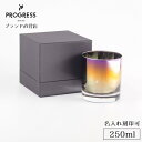  PROGRESS Bout-Shine ロックグラス 250ml ギフト 保証書付 送料無料 名入れ刻印可 母の日 父の日 誕生日 退職祝い 新築祝い 新生活 結婚祝い 記念品 おしゃれ オーロラ ウイスキー 焼酎 酒 ギフトラッピング プレゼント 宅飲み プログレス