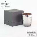 プログレス グラス 【ブランド直営】 PROGRESS Glow-Gold 焼酎グラス 250ml ギフト 保証書付 送料無料 名入れ刻印可 誕生日 退職祝い 新築祝い 新生活 ホワイトデー 結婚祝い 記念品 おしゃれ チタン ウイスキー ロック お酒 ギフトラッピング プレゼント 宅飲み プログレス