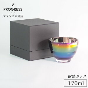 【ブランド直営】 PROGRESS Visitor-Infinite 耐熱グラス 170ml ギフト 保証書付 母の日 父の日 誕生日 退職祝い 新築祝い 新生活 結婚祝い 敬老の日 記念品 来客 おしゃれ オーロラ 緑茶 日本酒 湯呑み お酒 ギフトラッピング プレゼント 宅飲み プログレス