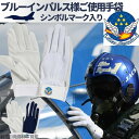 ブルーインパルス様実際ご使用手袋 ブルーインパルスマーク入り パイロット ドライブに【DN-691】PROHANDS 富士グローブグローブ 作業用手袋鹿革手袋 プロハンズ 【メール便OK 4双まで】 その1