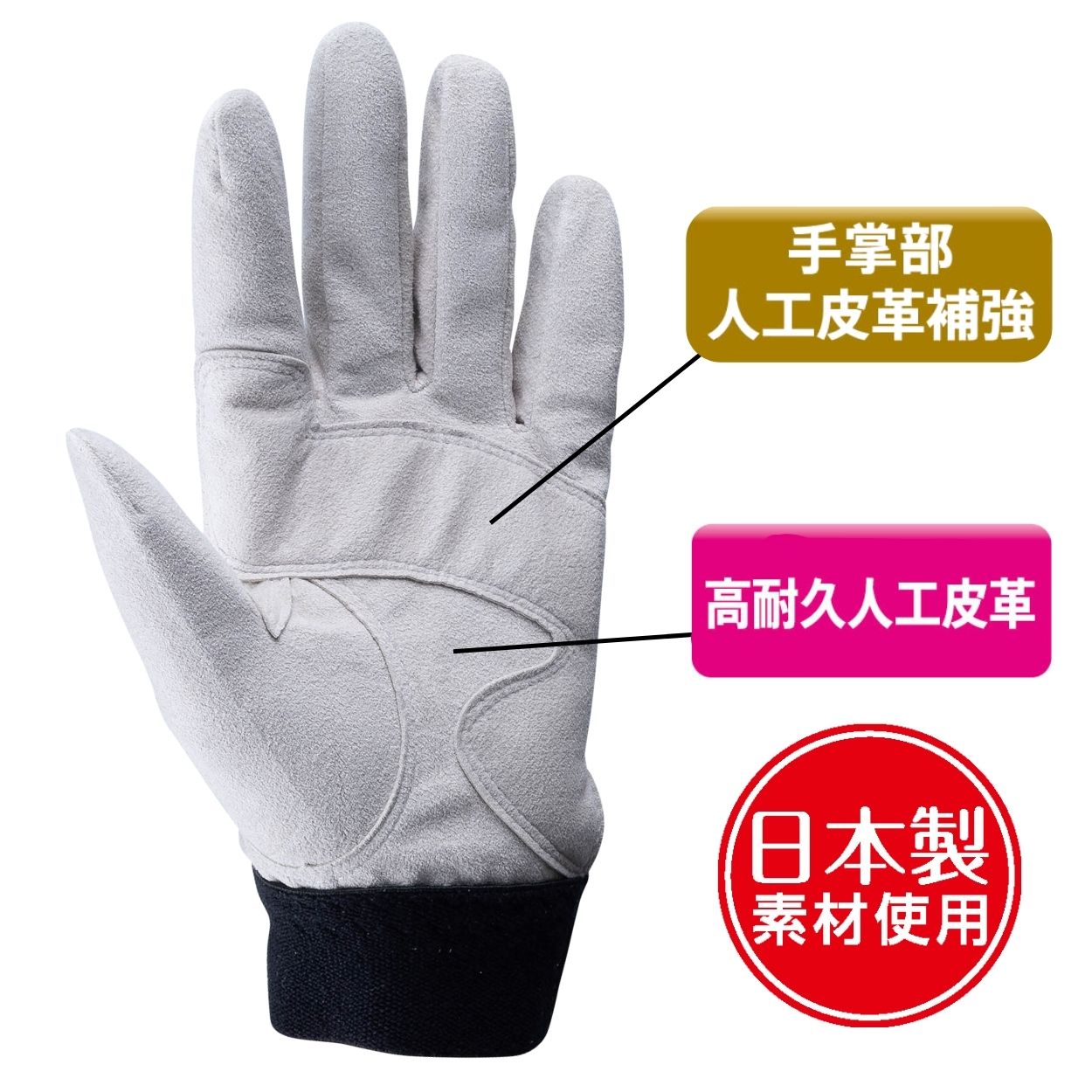 【メール便OK 4双まで】作業用手袋 薄手 人工皮革 耐摩耗【JH-620 オレンジ】PROHANDS消防 革手袋 消防団 操法 グローブ プロハンズ防災 災害時の備えに 作業用 女性用サイズ 2