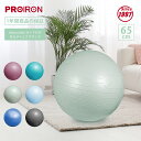 【期間限定20 OFFクーポン配布中！】PROIRON バランスボール 65cm ばらんすぼーる トレーニングガイドパターン付き 厚い ジムボール バランスボール 椅子 スポーツ 耐荷重300KG アンチバースト空気入れ付き (6色)