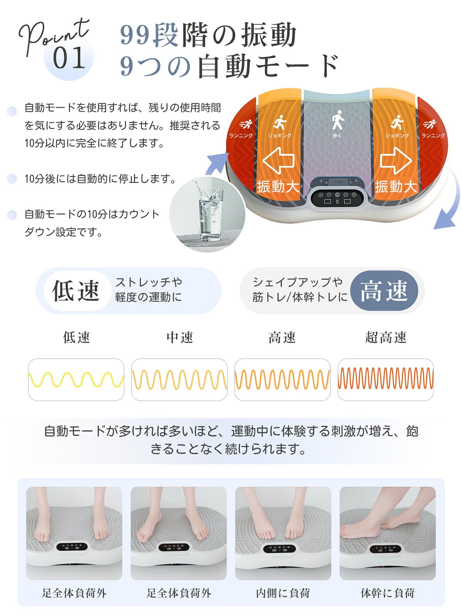 �֥�֥뿶ư�ޥ��� �֥�֥�ޥ��� �������åȥޥ��� �ե��åȥͥ��ޥ��� 9�Ĥμ�ư�⡼�� 99�ʳ��ο�ư ��60cm ��⥳���դ� ��ƥå����ۡ����դ� �Ų� �Ѳٽ�120kg ���ܸ�������