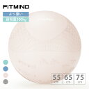 FITMIND バランスボール バランスぼーる 55cm 65cm 75cm ヨガポール ぼーる リハビリ ボール yoga ball エクササイズボール 子供...