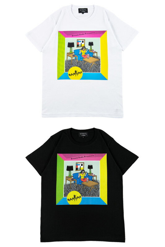 VINYL “BLACK CATS” TEE CREAM-SODA PRESENTS