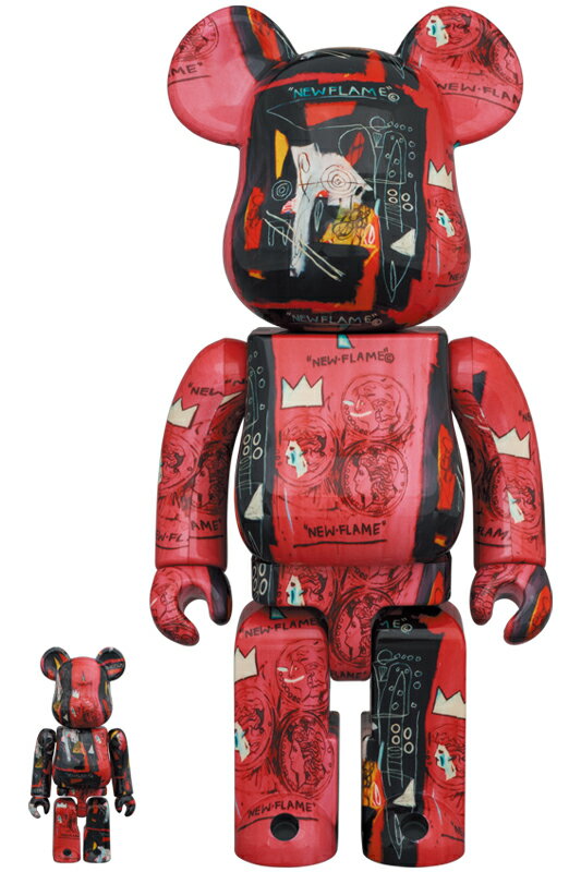 BE@RBRICK Andy Warhol × JEAN-MICHEL BASQUIAT #1 100% & 400%