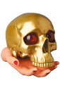 SKULL HAND LAMP GOLD