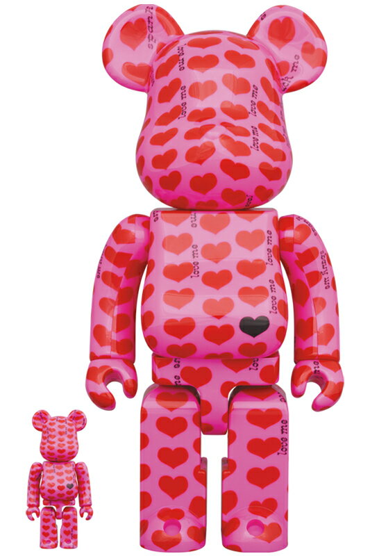 コレクション, フィギュア BERBRICK Pink Heart 100 400