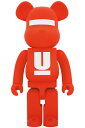 BE@RBRICK UNDERCOVER LOGO RED 1000％