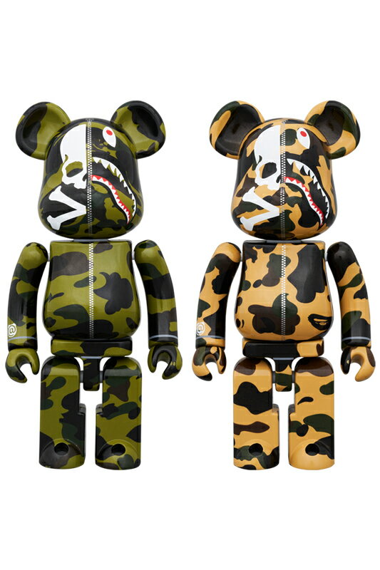 Rare BE@RBRICK BERBRICK MASTERMIND VS BAPE(R) GREENYELLOW