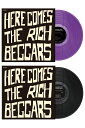 THE RICH BEGGARS “HERE COMES THE RICH BEGGARS” LP 黒版/紫版(購入特典ポストカード3枚組)