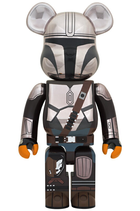 Rare BE@RBRICK BERBRICK THE MANDALORIAN CHROME Ver. 1000