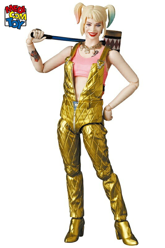 【メディコム・トイ公式】MAFEX HARLEY QUINN（OVERALLS Ver.） ハーレイクイン マフェックス MEDICOM TOY メディコムトイ アクションフィギュア 可動フィギュア コレクションフィギュア ギフト プレゼント