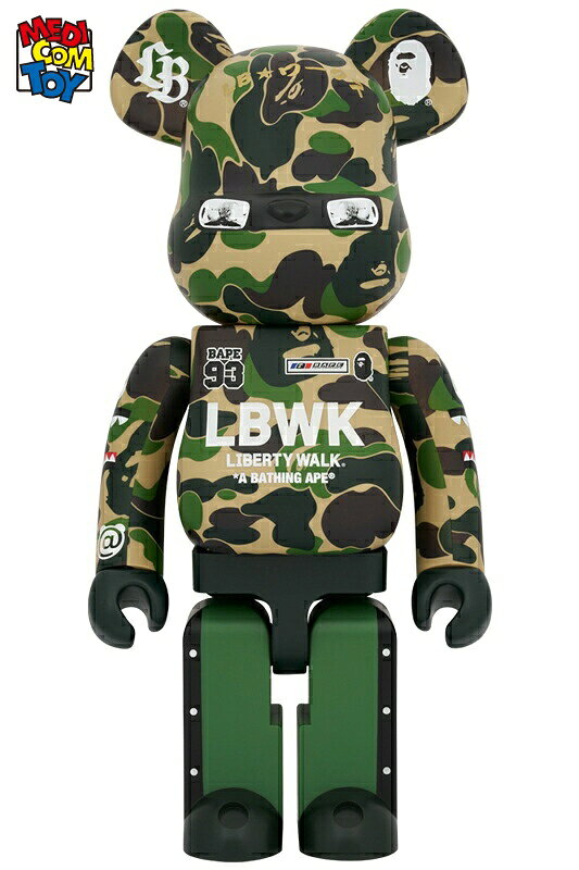 【メディコム・トイ公式】BE@RBRICK LBWK × BAPE(R) 1000％ ストリートカルチャー ベアブリック MEDICOM TOY メディコムトイ フィギュア コレクションフィギュア ギフト プレゼント