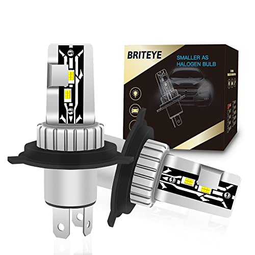 【サイズ・進化モデル】Briteye(まぶしい) 車/バイク用 LED ヘッドライト H4 車検対応 CSPチップ搭載 ..