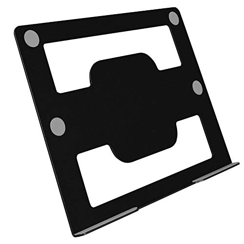ZepSon ノートパソコンアームマウントトレイ スチール製 ノートブックホルダー VESA 75 75mm モニタアーム 取り付け穴対応 滑り止めデザイン 17インチまで適応